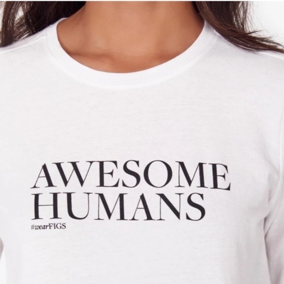FIGS Awesome Humans Long sleeve Crew Underscrub - Picture 2 of 4